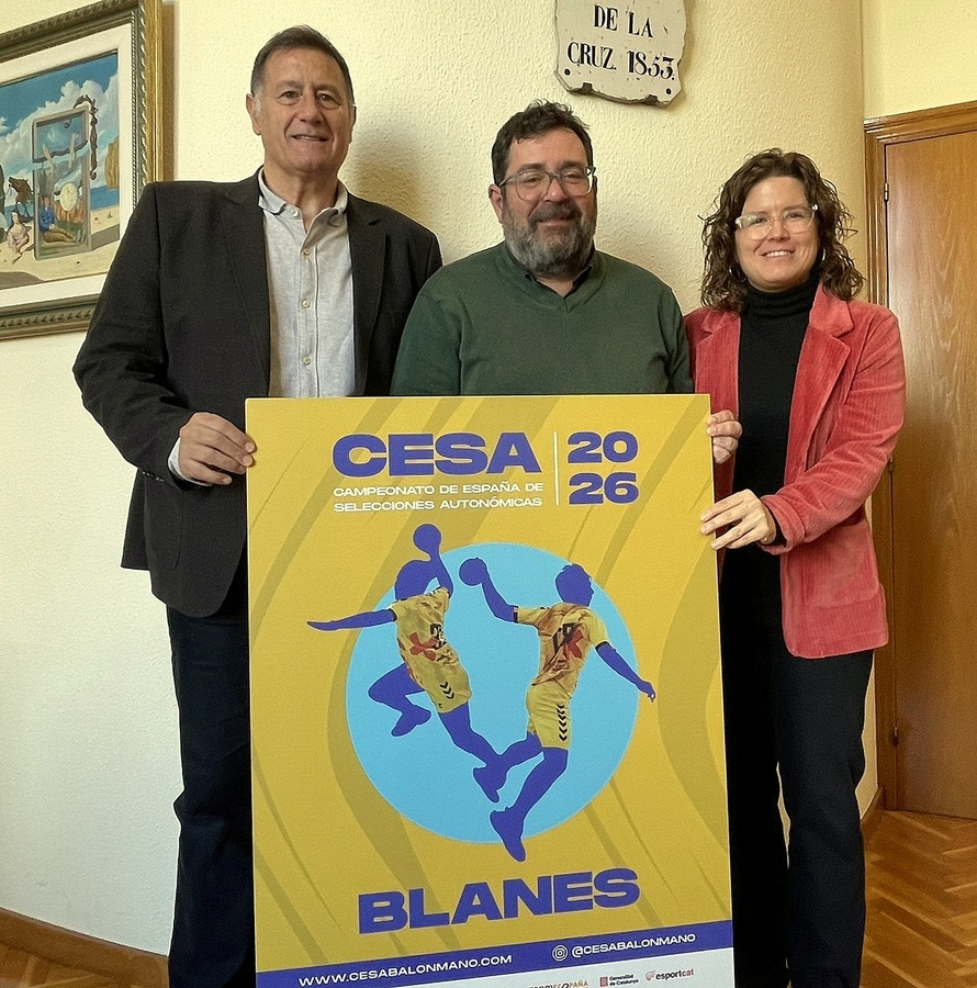 Blanes volverá a ser la sede central del Campeonato de España de Selecciones Autonómicas de Balonmano (CESA), que se celebrará en 6 localidades del Maresme y la Selva